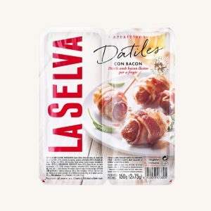 La Selva Bacon-wrapped dates (dátiles con bacon), from Catalonia, 12 units split in 2-pack 2 x 75 gr