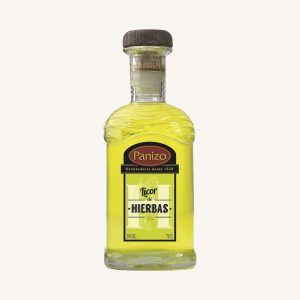 Panizo Herbal liqueur (licor de hierbas), Orujo-based, from Zamora, bottle of 70 cl